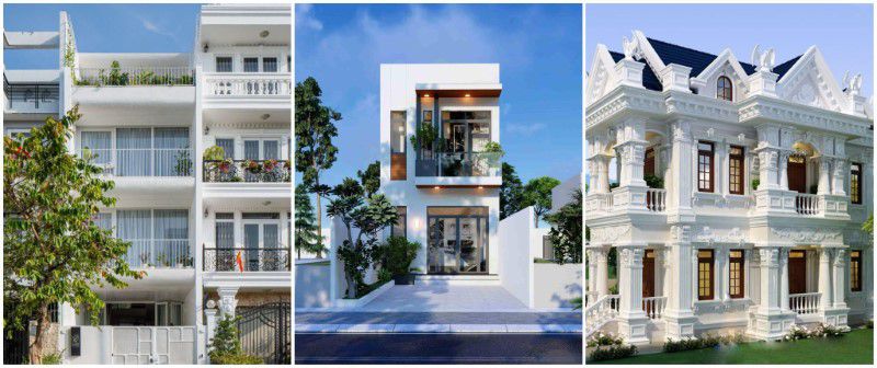 sơn nhà màu trắng