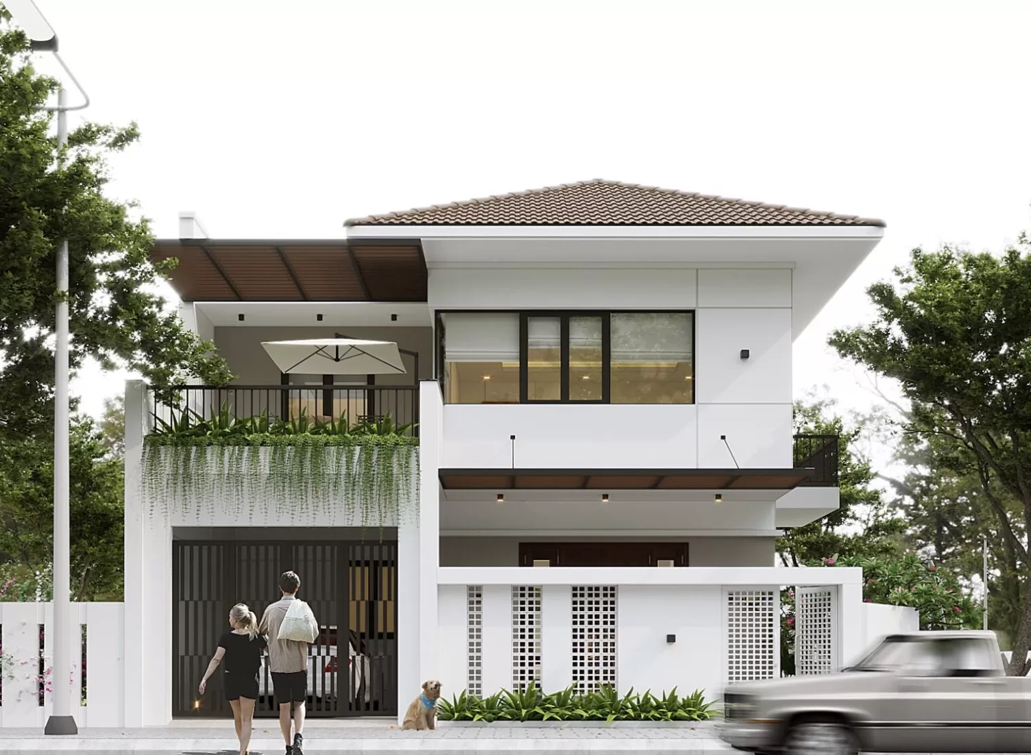 sơn nhà mái Nhật