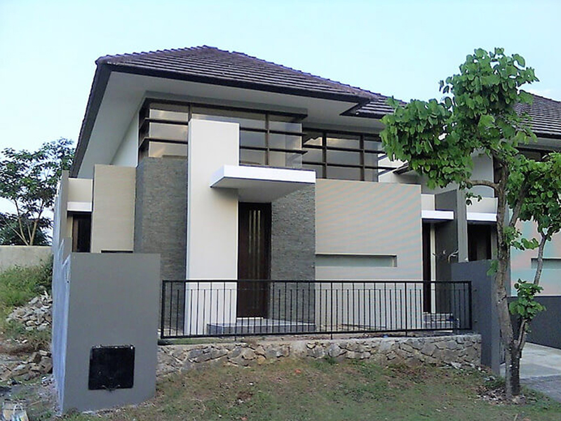 Sơn nhà màu ghi xám