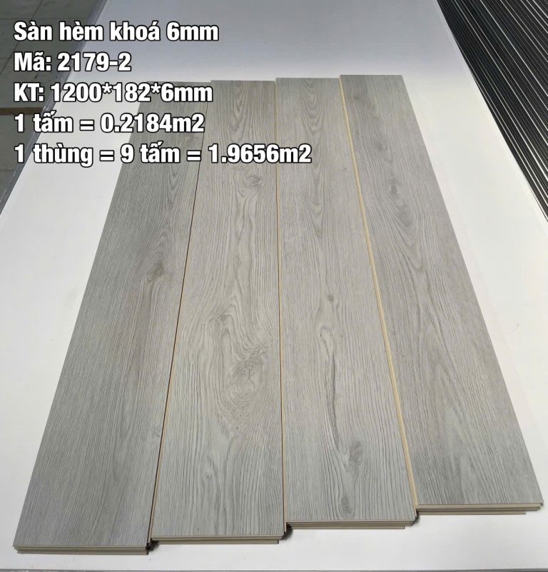 mẫu sàn nhựa 6mm hèm khóa